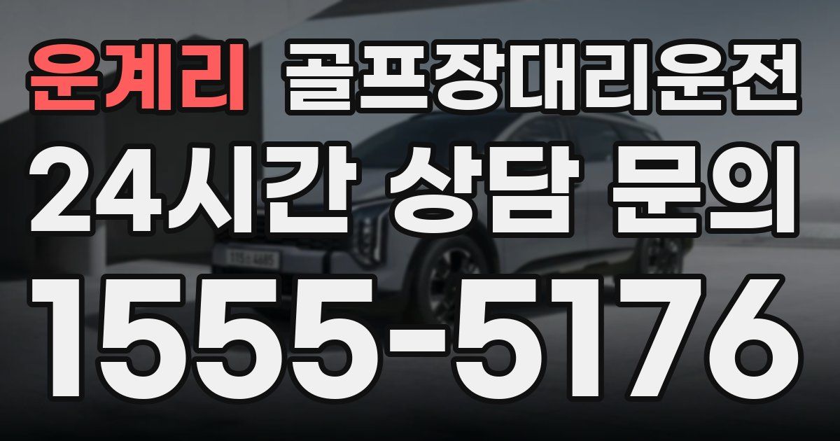 골프장대리운전 서비스