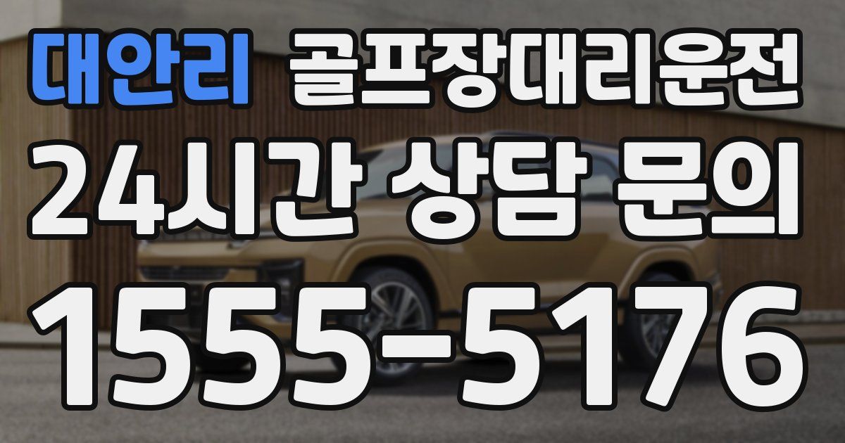 골프장대리운전 서비스