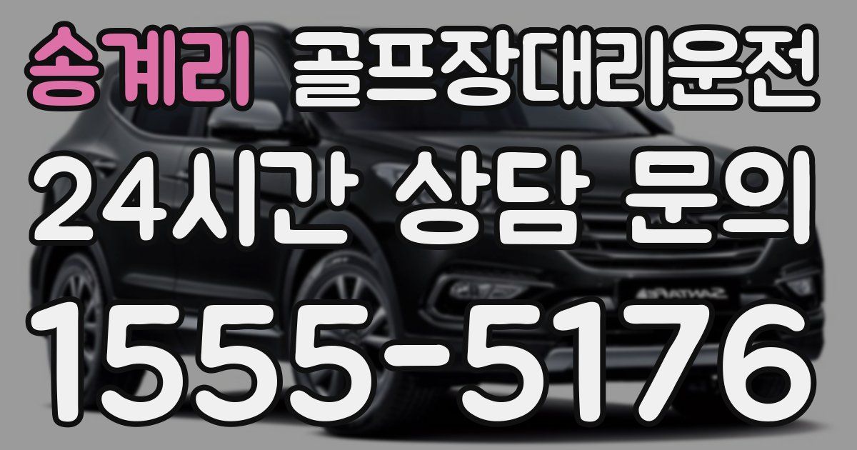 골프장대리운전 서비스