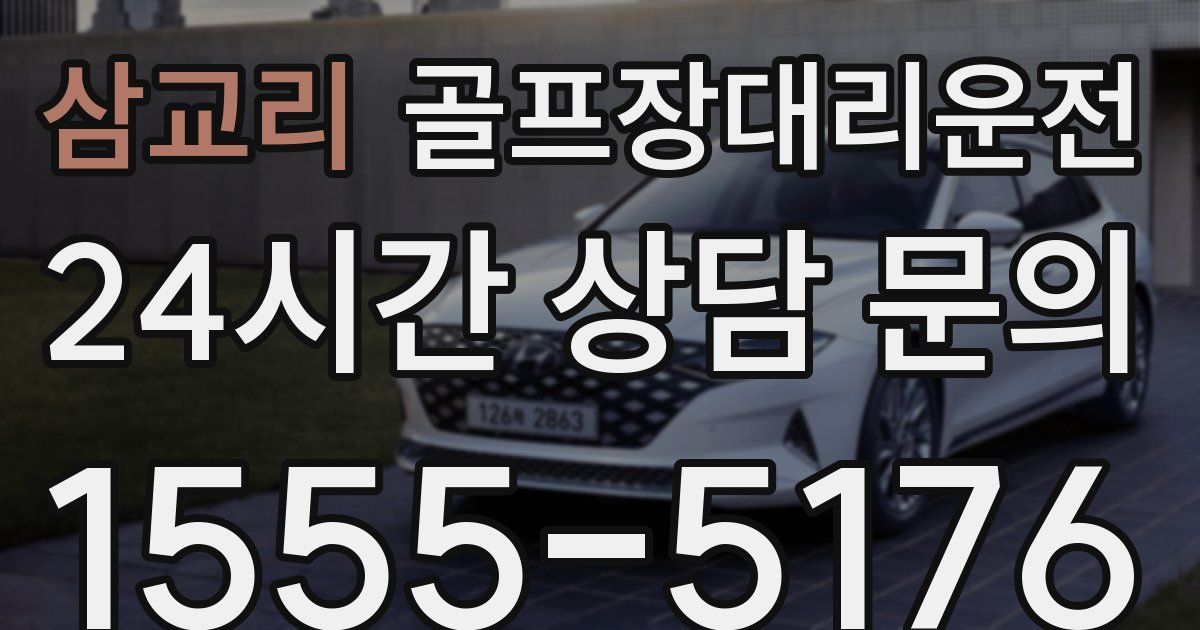 골프장대리운전 서비스