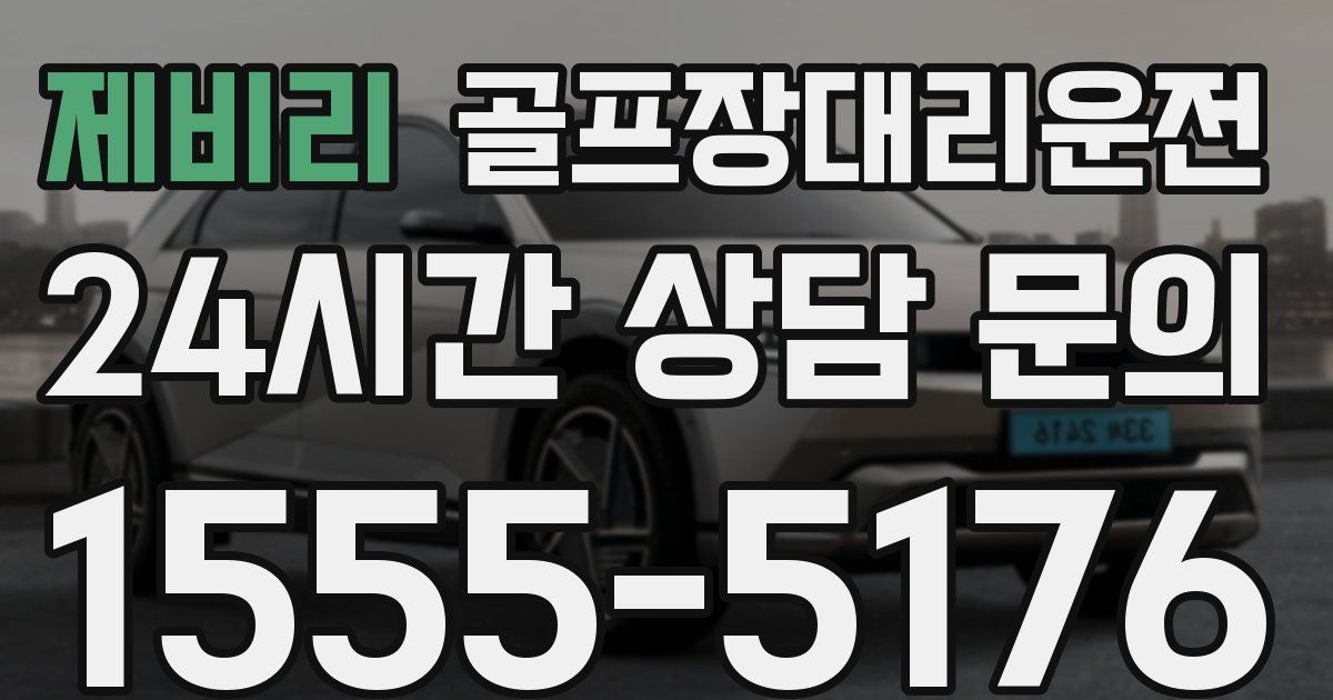 골프장대리운전 서비스