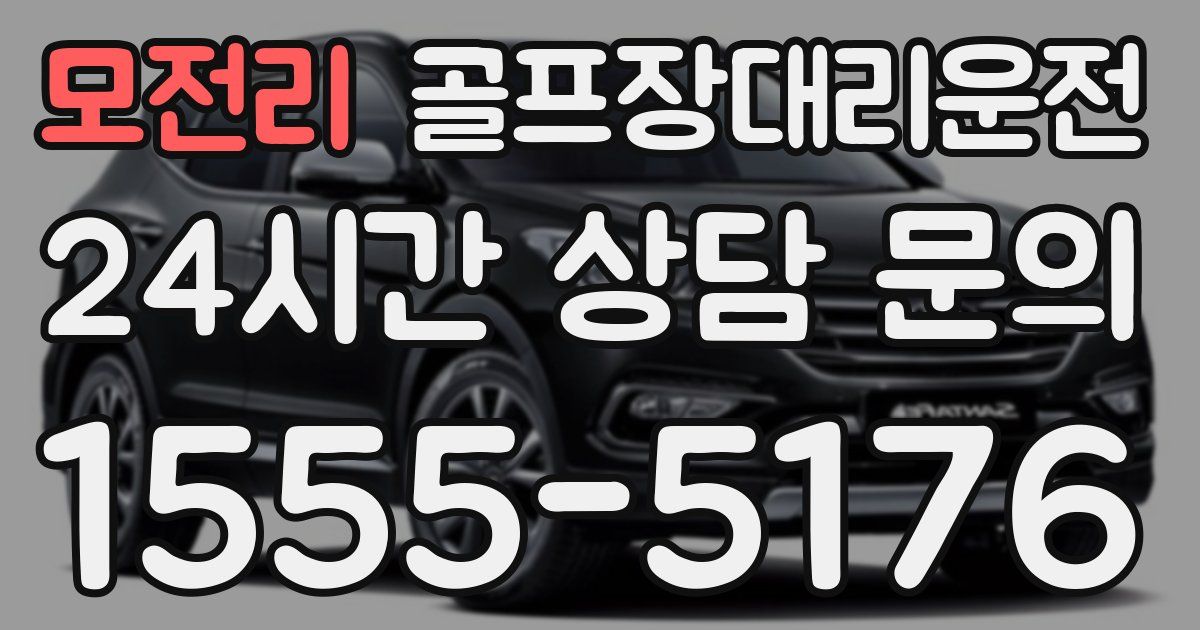 골프장대리운전 서비스