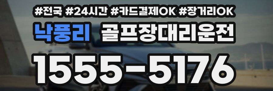 낙풍리 골프장대리운전