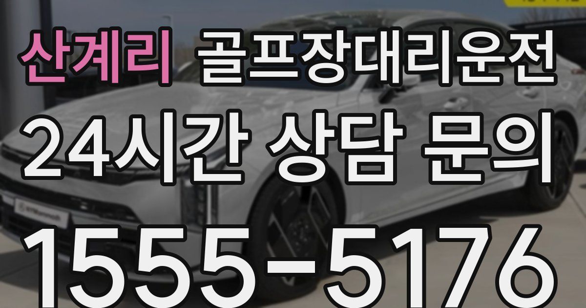 골프장대리운전 서비스