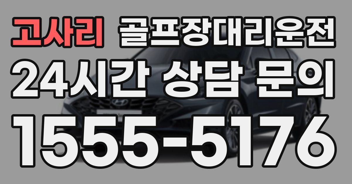 골프장대리운전 서비스