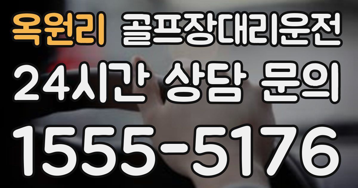 골프장대리운전 서비스