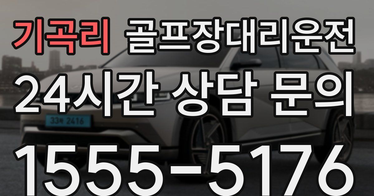 골프장대리운전 서비스