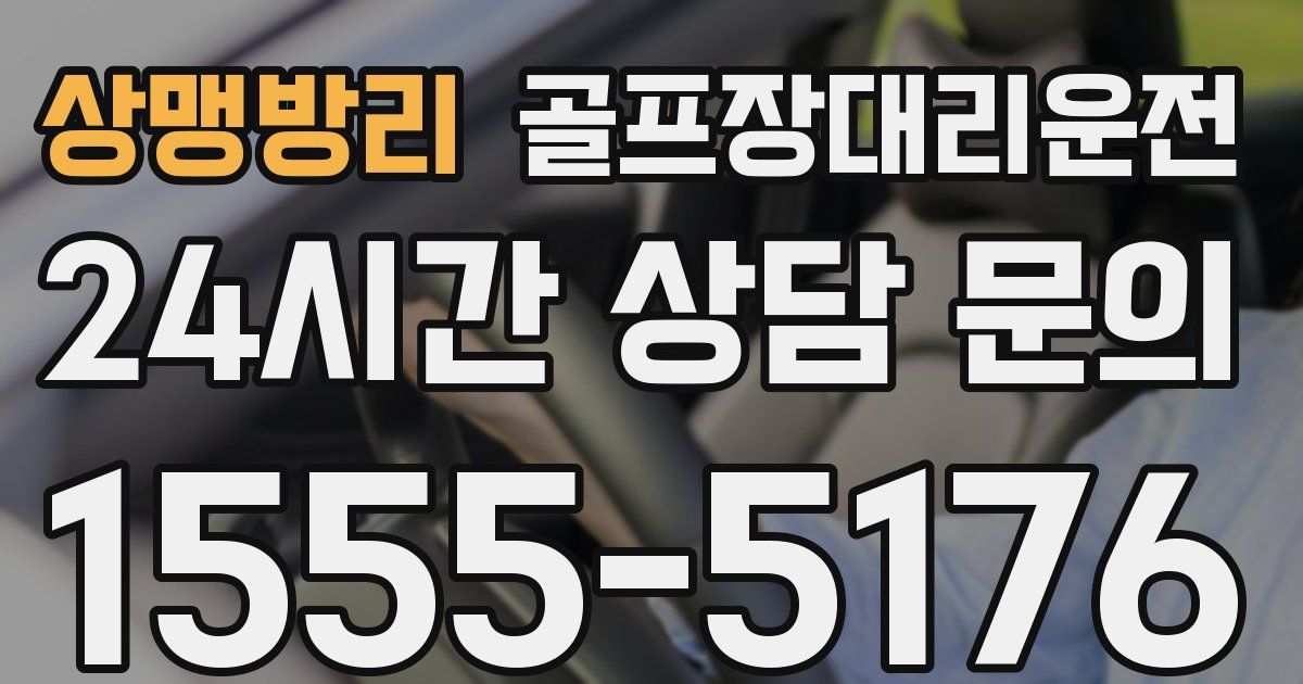 골프장대리운전 서비스