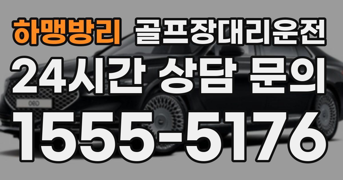 골프장대리운전 서비스