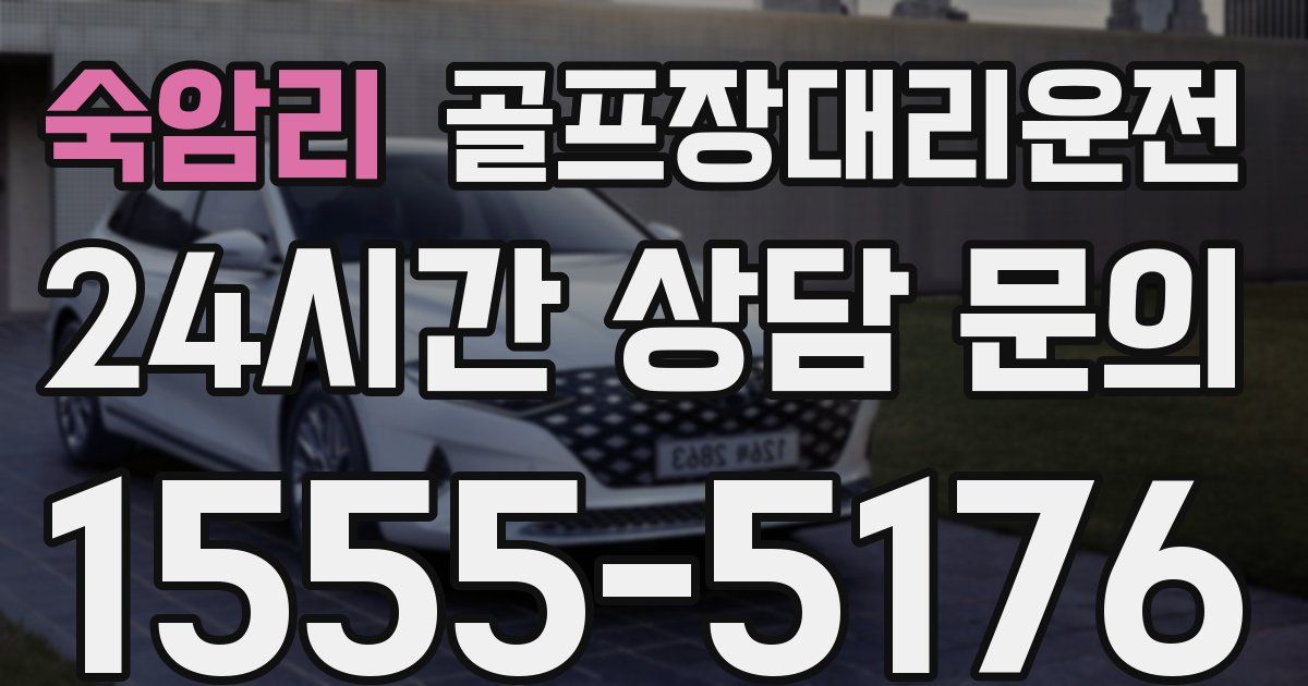 골프장대리운전 서비스