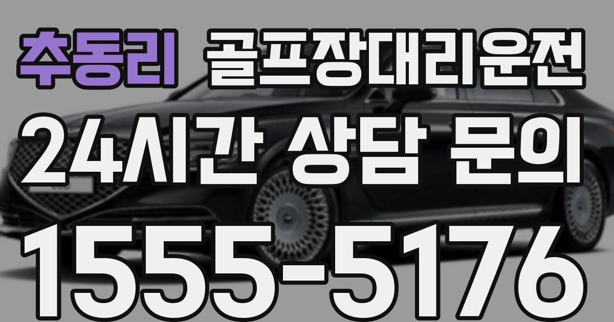 골프장대리운전 서비스