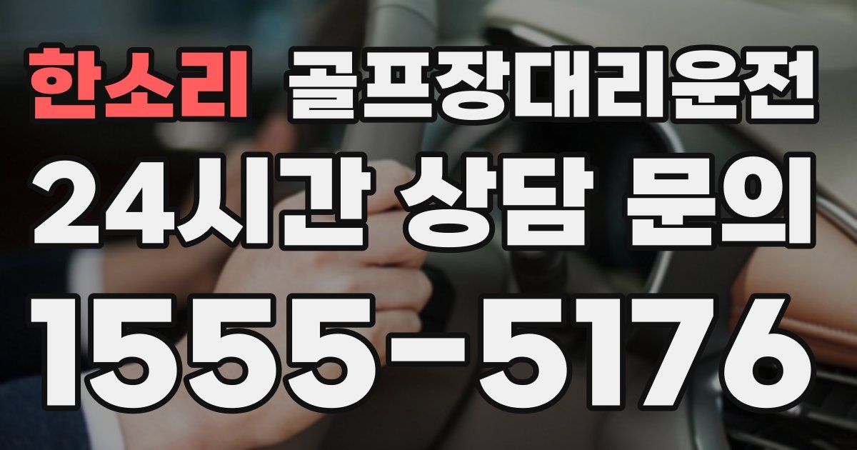 골프장대리운전 서비스