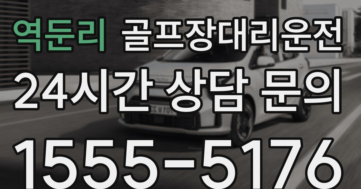 골프장대리운전 서비스