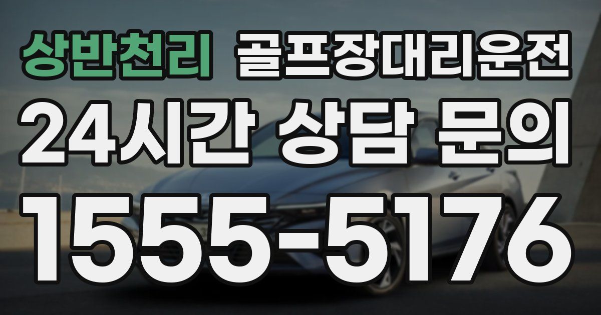 골프장대리운전 서비스