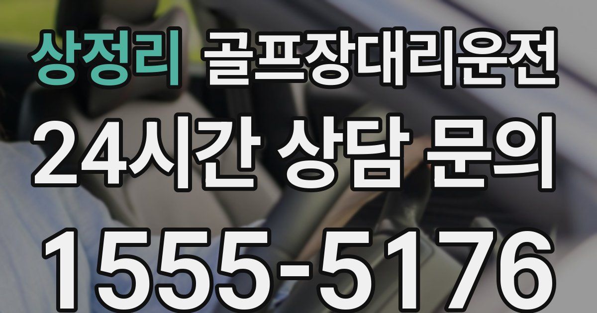 골프장대리운전 서비스