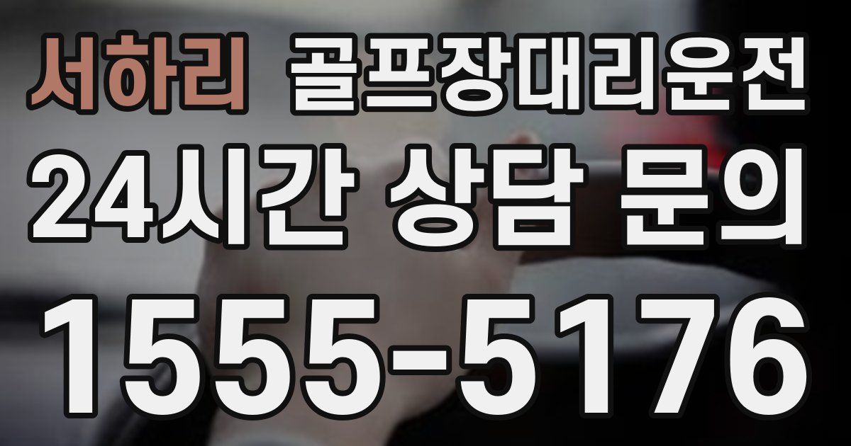 골프장대리운전 서비스