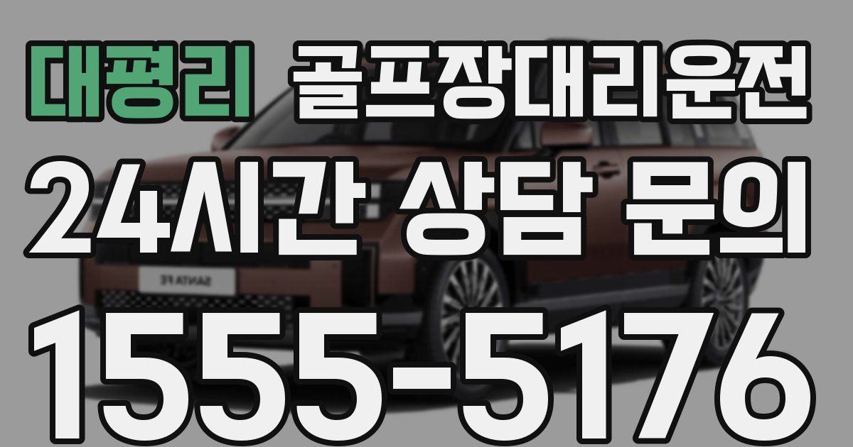 골프장대리운전 서비스