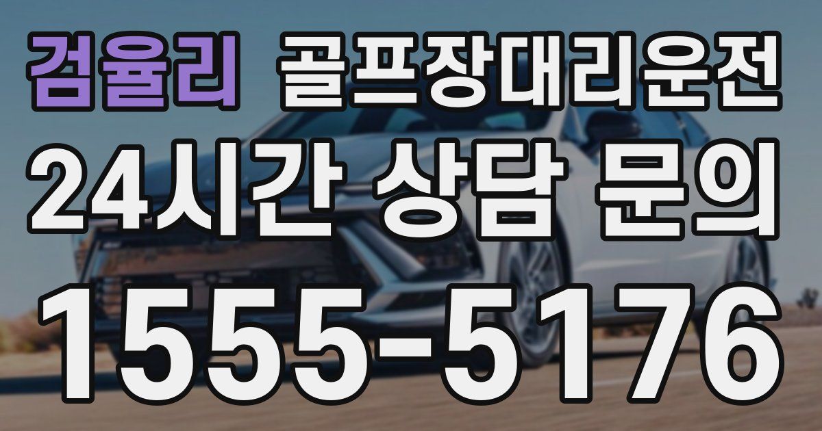 골프장대리운전 서비스