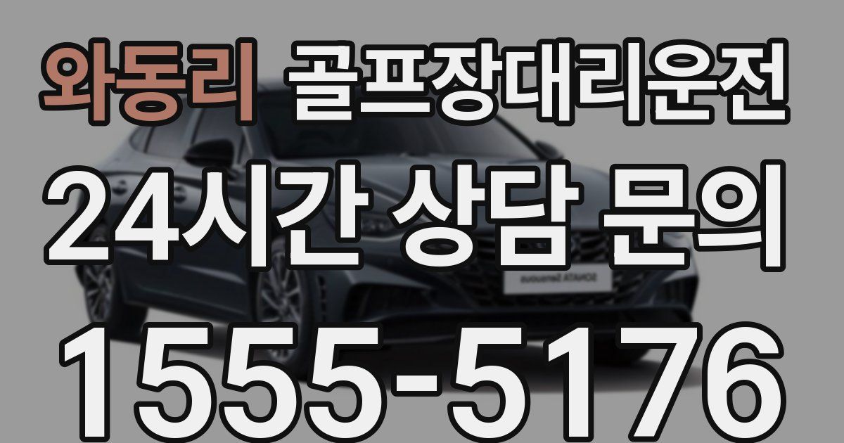 골프장대리운전 서비스