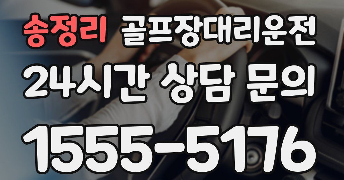 골프장대리운전 서비스