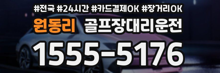 원동리 골프장대리운전