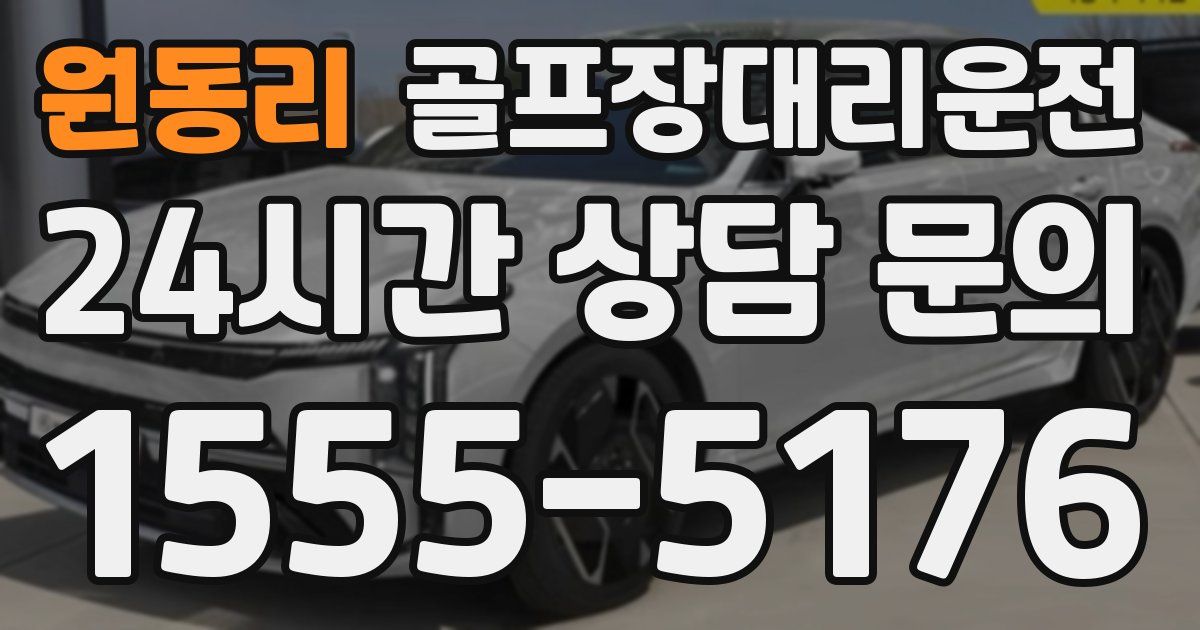 골프장대리운전 서비스