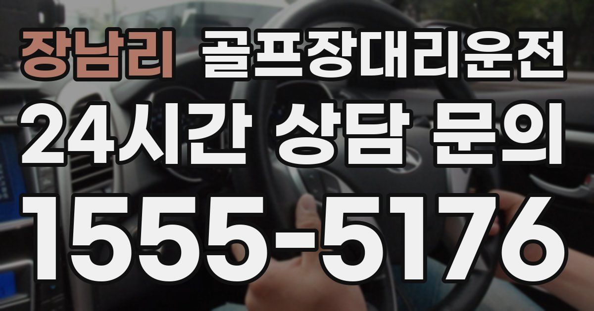 골프장대리운전 서비스