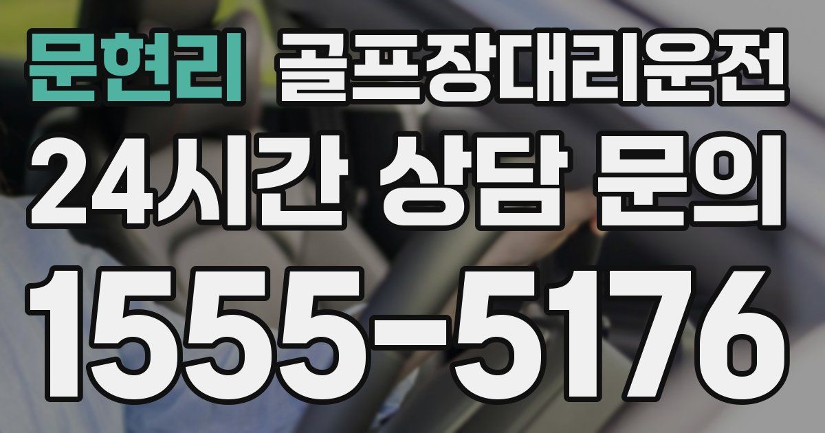 골프장대리운전 서비스