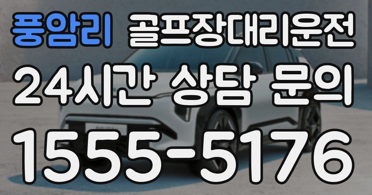 골프장대리운전 서비스