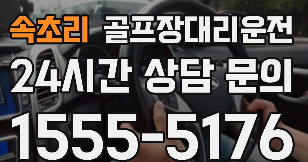 골프장대리운전 서비스