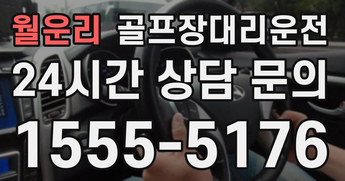 골프장대리운전 서비스