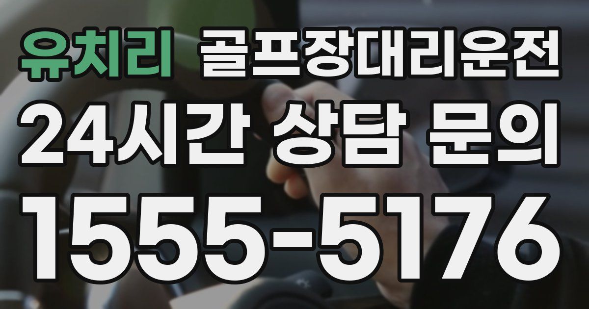 골프장대리운전 서비스