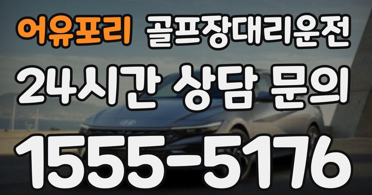 골프장대리운전 서비스