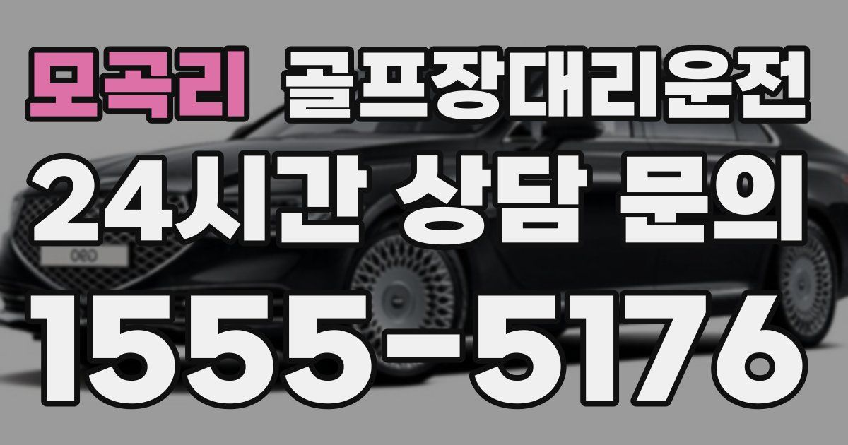 골프장대리운전 서비스