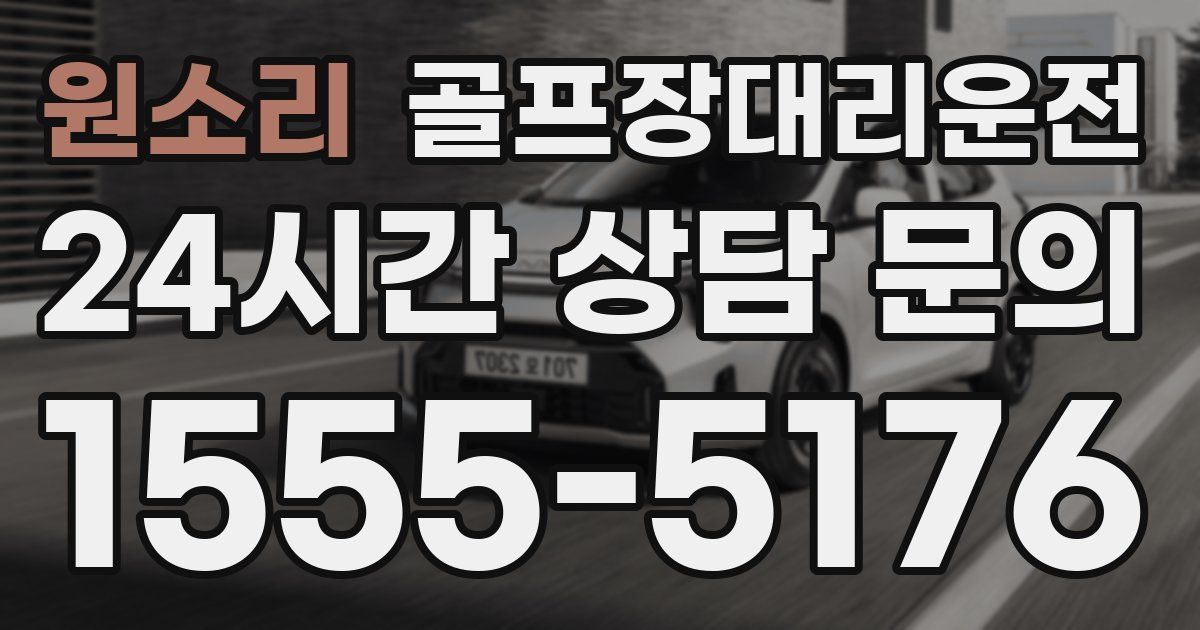 골프장대리운전 서비스