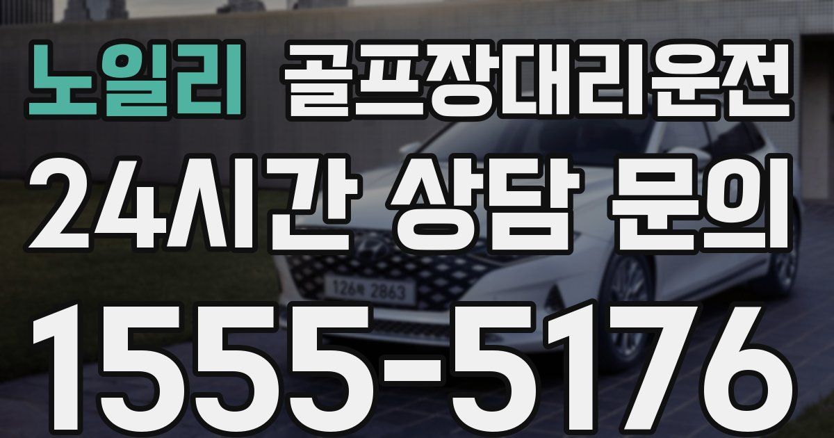 골프장대리운전 서비스