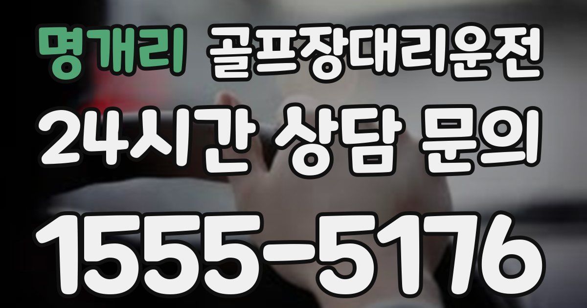 골프장대리운전 서비스