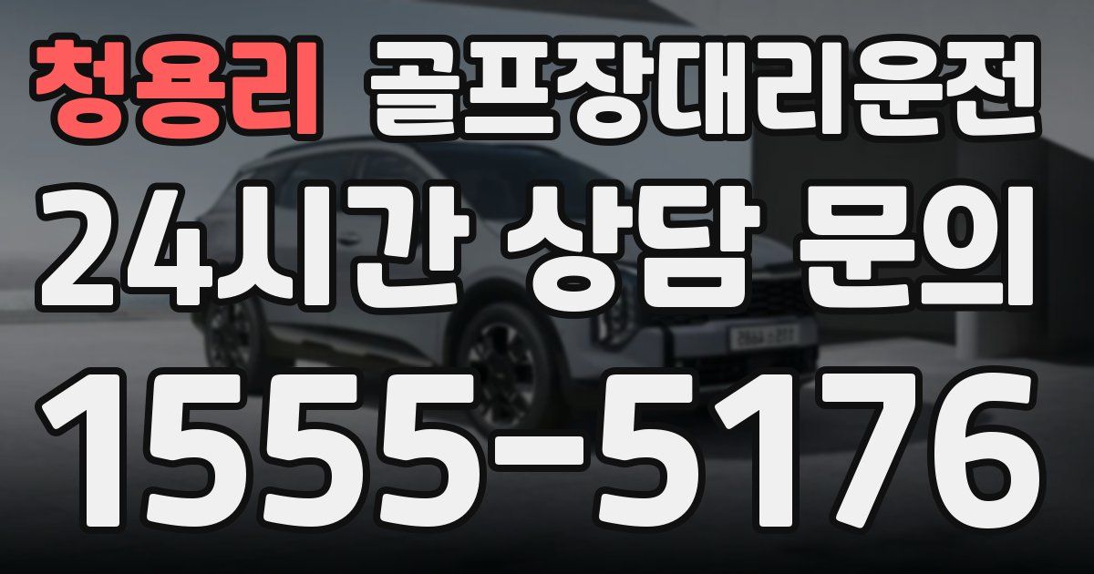 골프장대리운전 서비스
