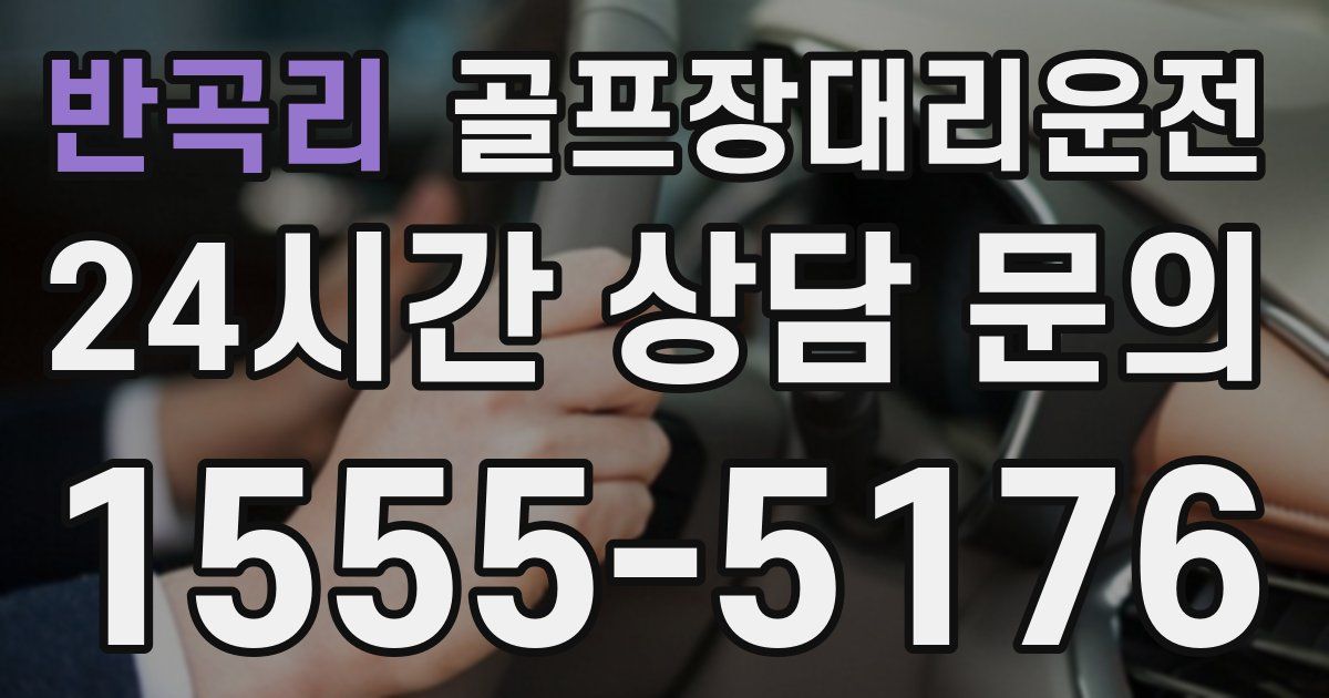 골프장대리운전 서비스