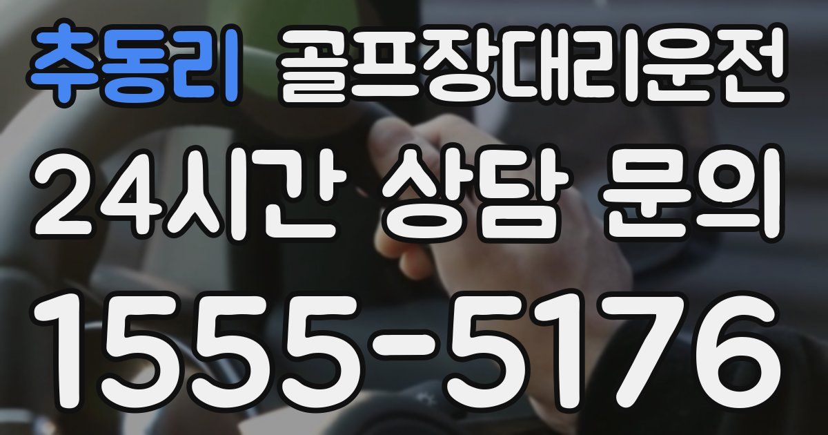 골프장대리운전 서비스