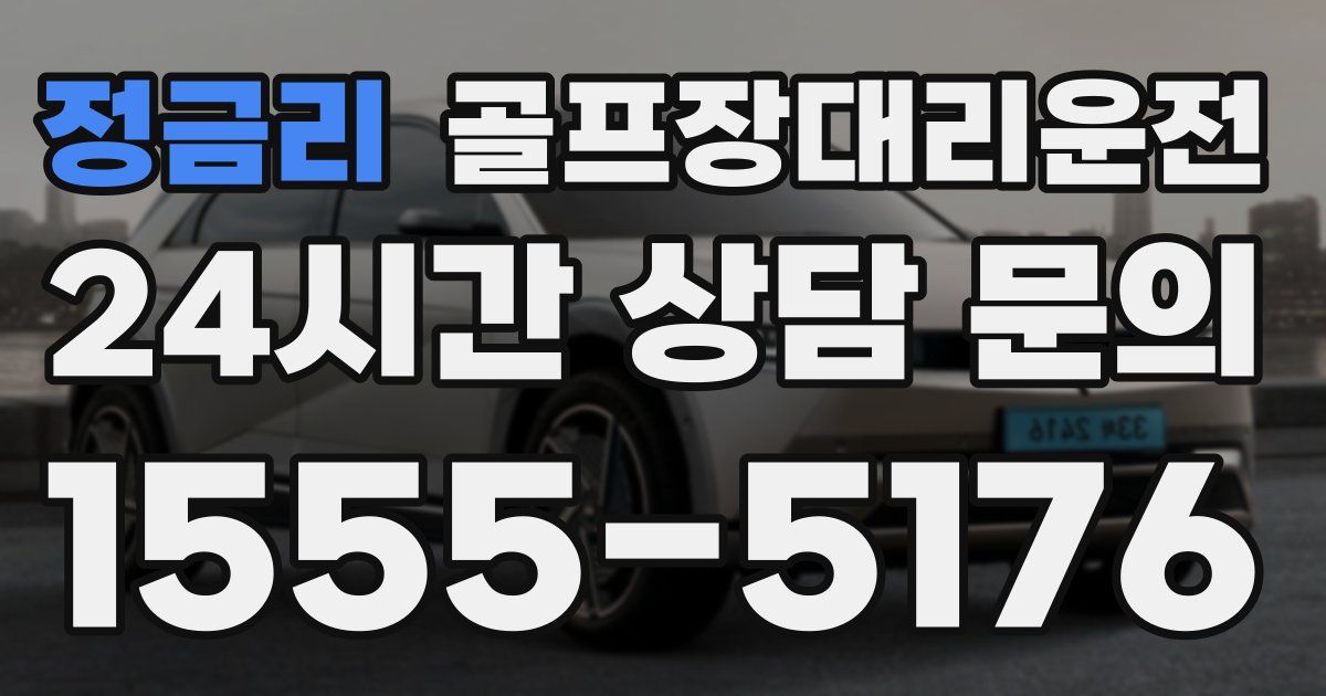 골프장대리운전 서비스