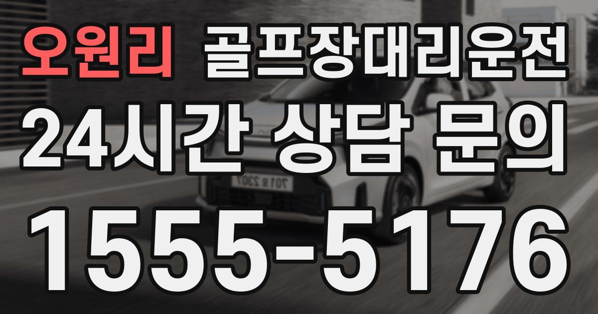 골프장대리운전 서비스