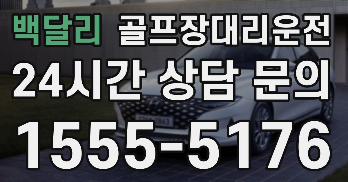 골프장대리운전 서비스