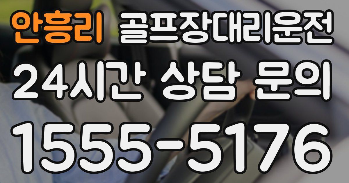 골프장대리운전 서비스