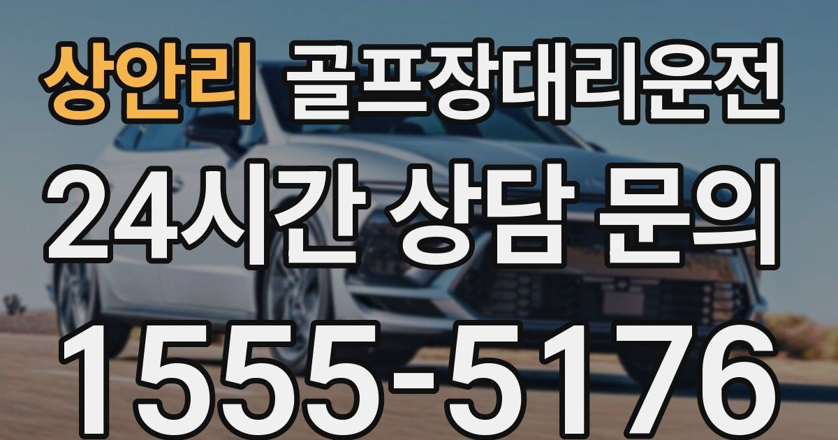 골프장대리운전 서비스