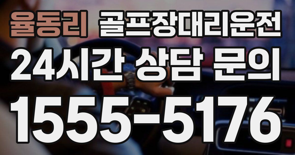 골프장대리운전 서비스