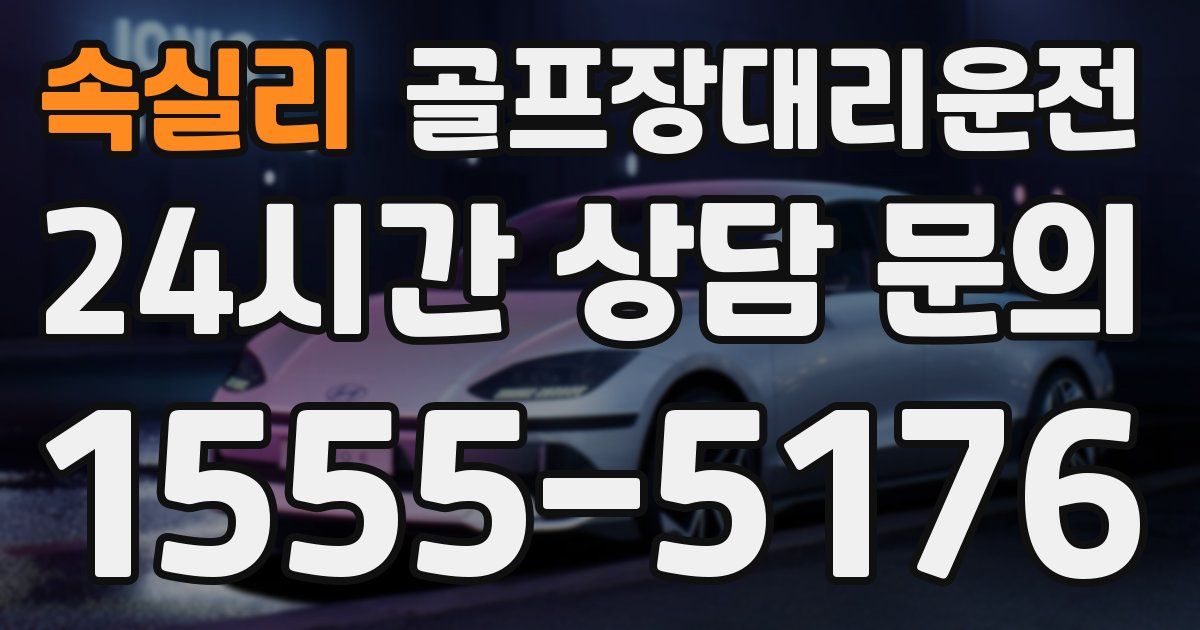 골프장대리운전 서비스