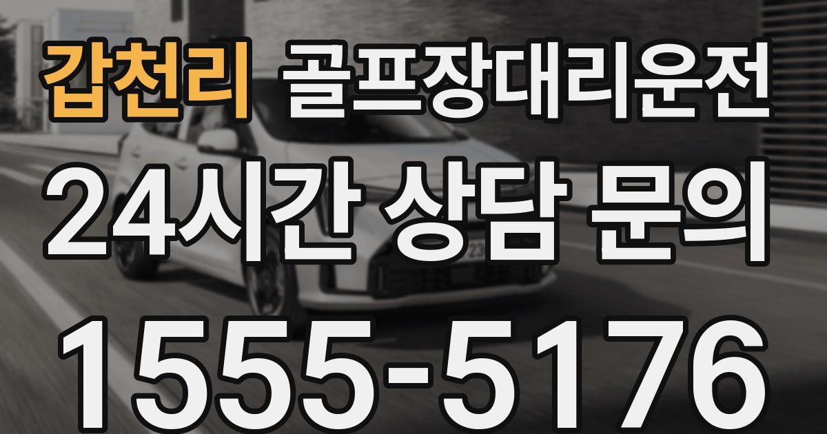 골프장대리운전 서비스