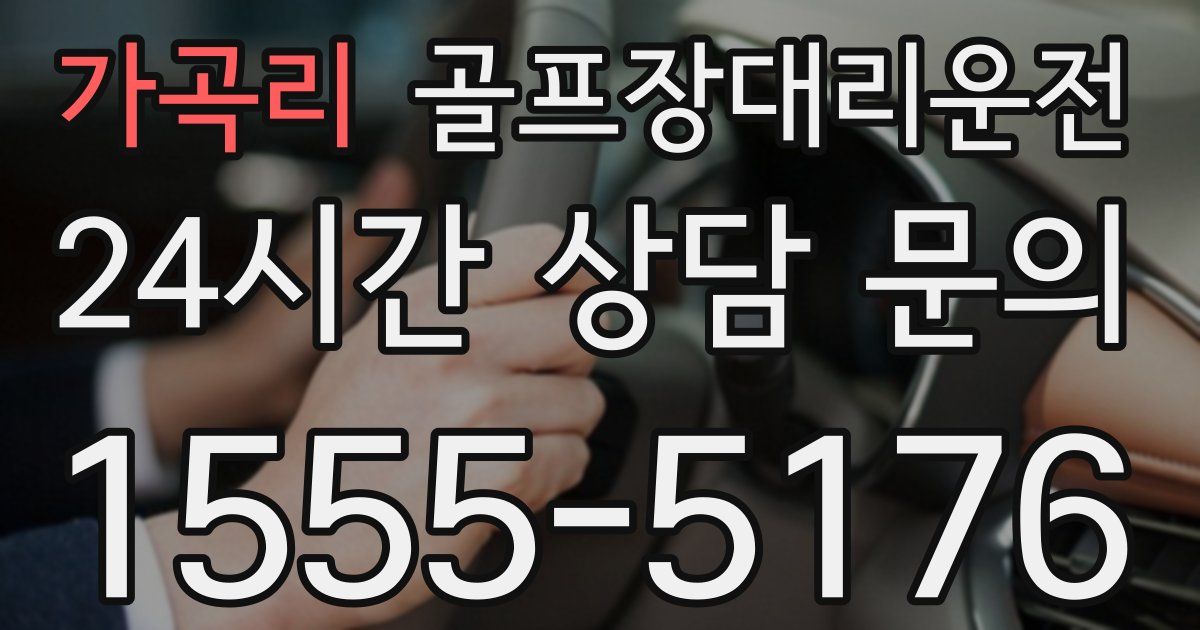 골프장대리운전 서비스