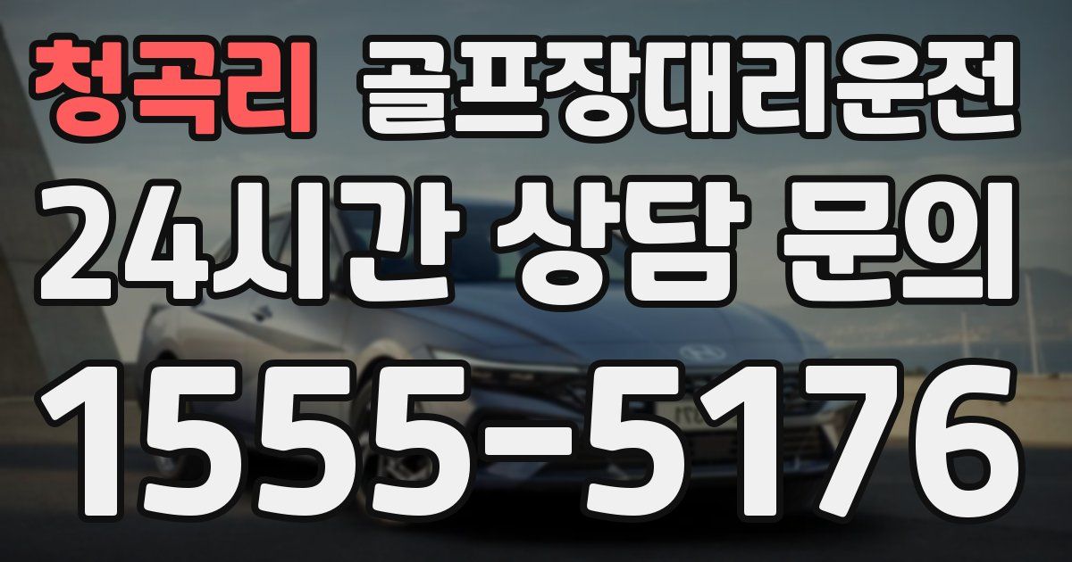 골프장대리운전 서비스